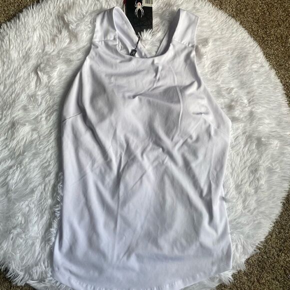 Spyder Active Tank Top White Womens Size Large NEW with FLAW - Picture 1 of 12